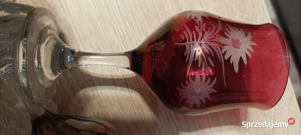 Bohemia Czeska kieliszki Piekoszów sprzedam