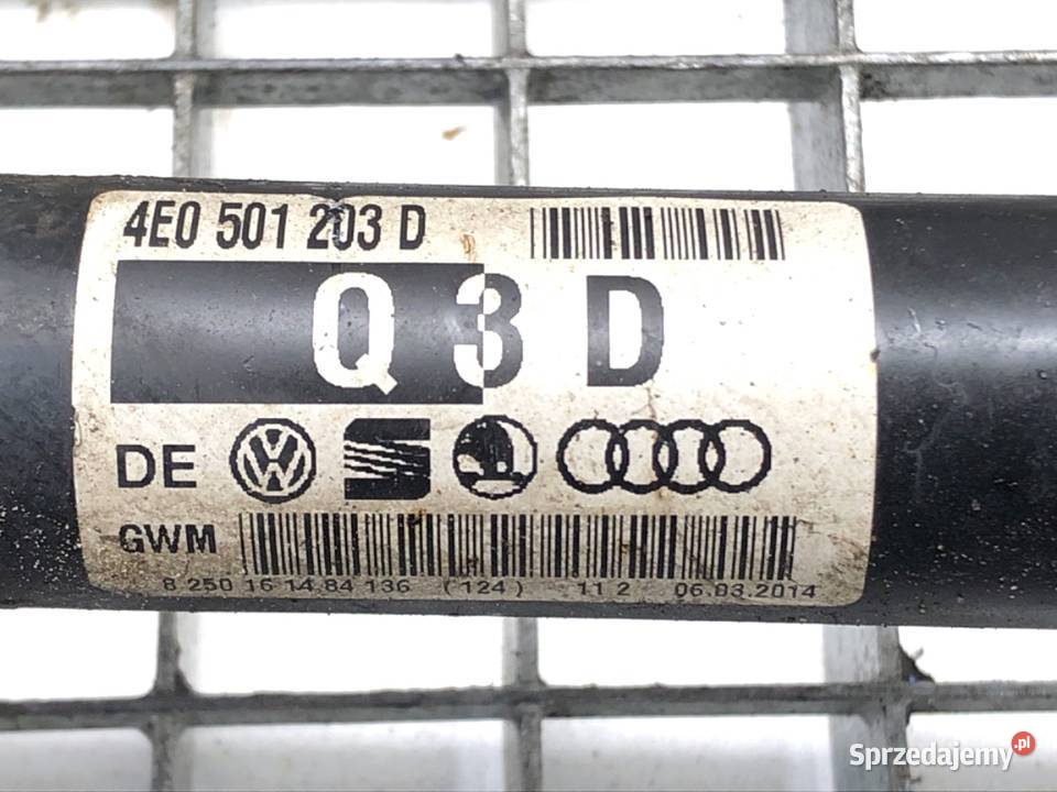 PÓŁOŚ PRAWY TYŁ VW PHAETON 4E0501203D 30 240