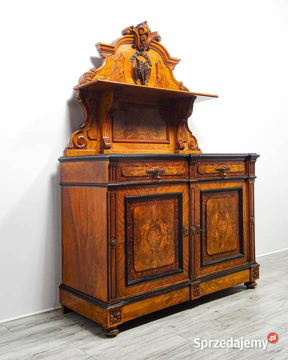 Antyk Komoda Kredens w stylu Francuskim Orzech Kalisz