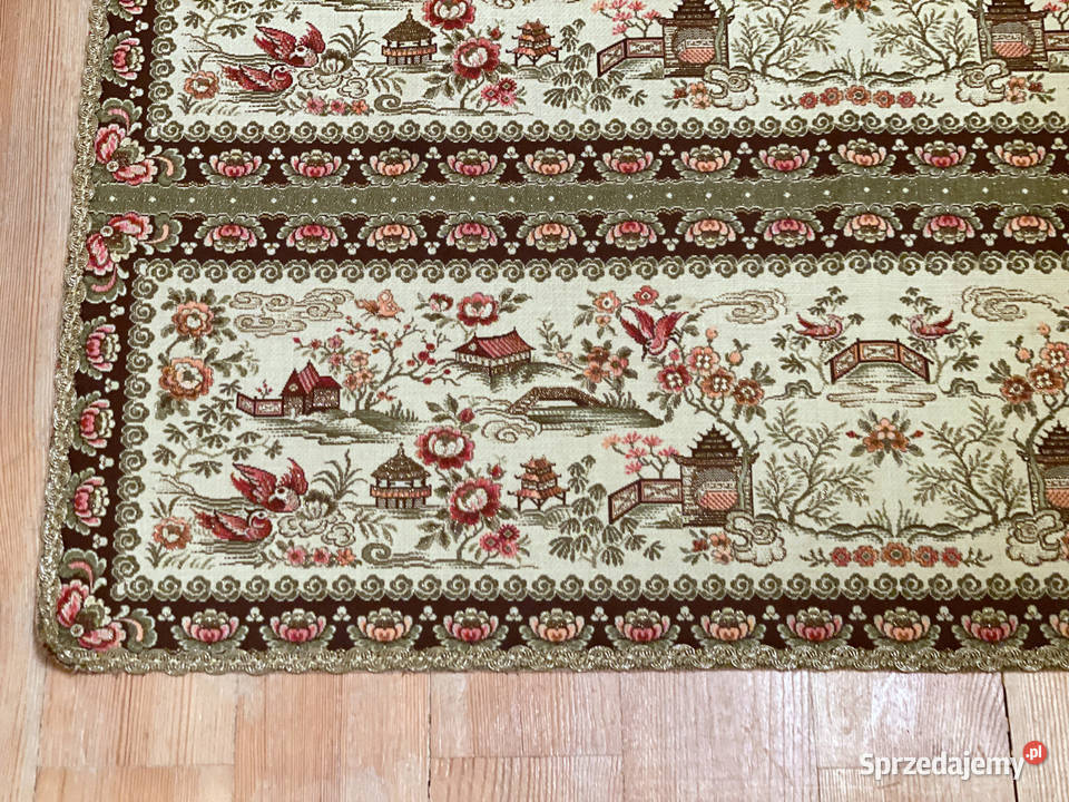 narzuta kapa bieżnik stylowa antyk ze złotą mazowieckie Warszawa