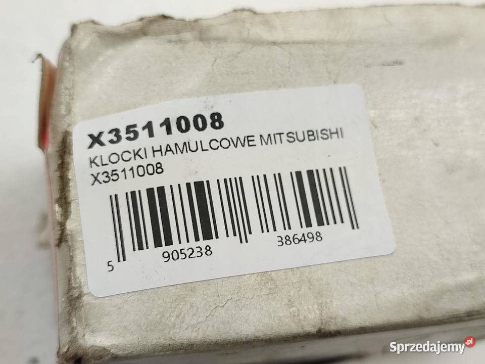 KLOCKI HAMULCOWE PRZÓD MITSUBISHI GALANT VI