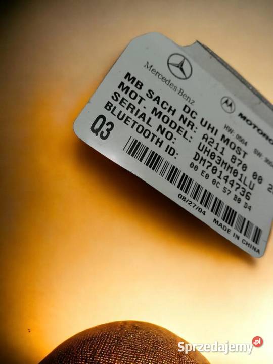 STEROWNIK SILNIKA 2118700026 MercedesBenz świętokrzyskie