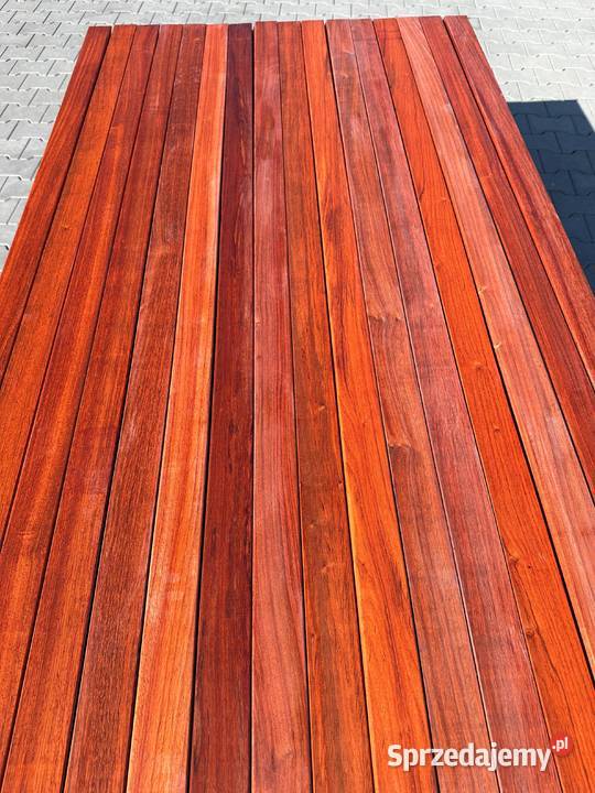 Deska elewacyjna drewniana padouk Fas KD 21x66mm Prusice sprzedam