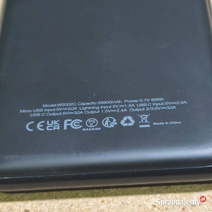 Powerbank Charmast model W2002C Lubin