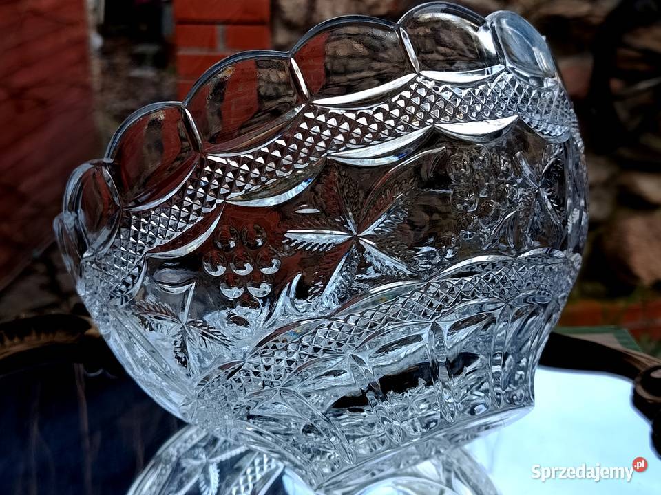 Piękna duża owocarka kryształowa lubuskie Klenica