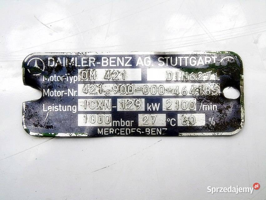 POMPA OLEJU MERCEDES OM 421 O303 NG 10964ccm osobowe Pozostałe śląskie Sosnowiec