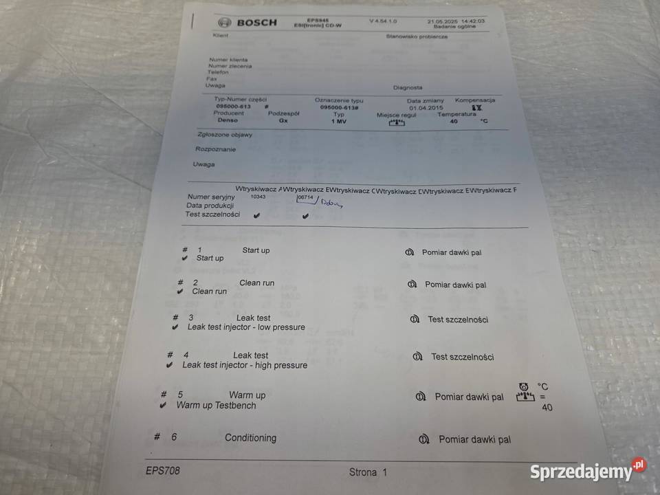 WTRYSKI WTRYSKIWACZE OPEL ASTRA J ZAFIRA C MOKKA Wtryskiwacze sprzedam