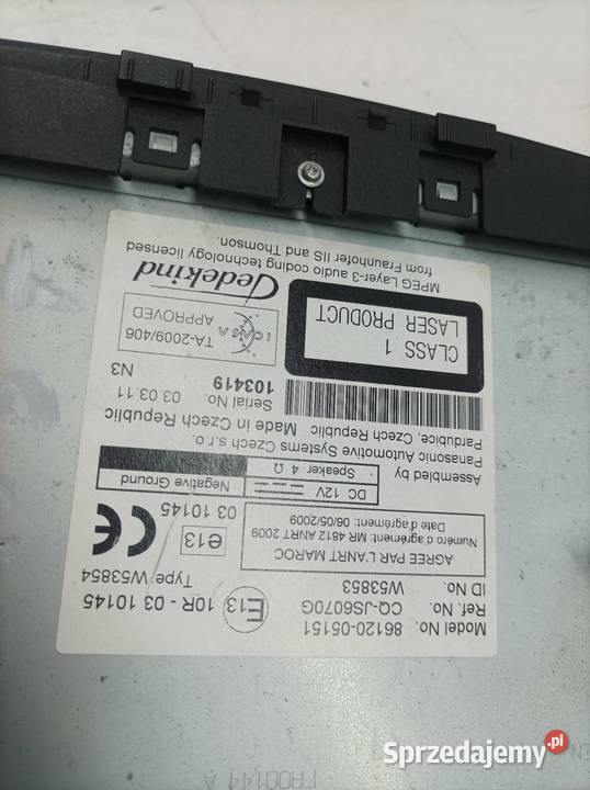 RADIO 8612005151 Toyota Avensis III 2009 sprzedam