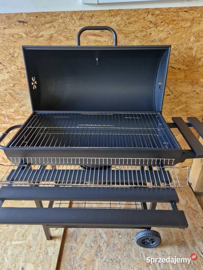 Grill węglowy beczka z pokrywą ruszt 71x45 Głogowa