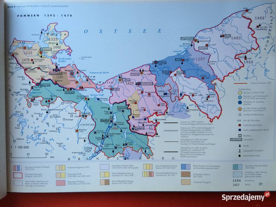 2225 Atlas Von Mecklenburg Und Pommern Szczecin sprzedam