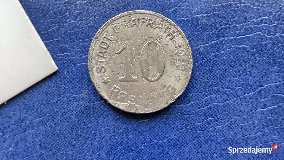Stare monety 10 fenig 1919 Bayn Grafrath NIemcy Lesko sprzedam