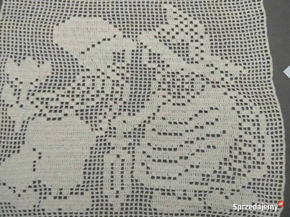 Firanka szydełkowa lambrekin gobelin na ścianę Katowice