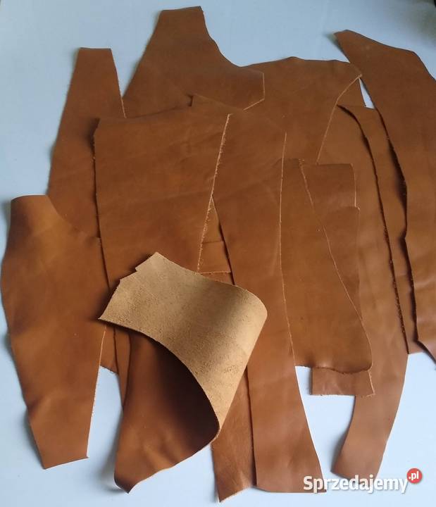 Skóra 364 g Licowa Włoska średnie i małe kawałki Antyki, Sztuka, Kolekcje pomorskie Gdańsk