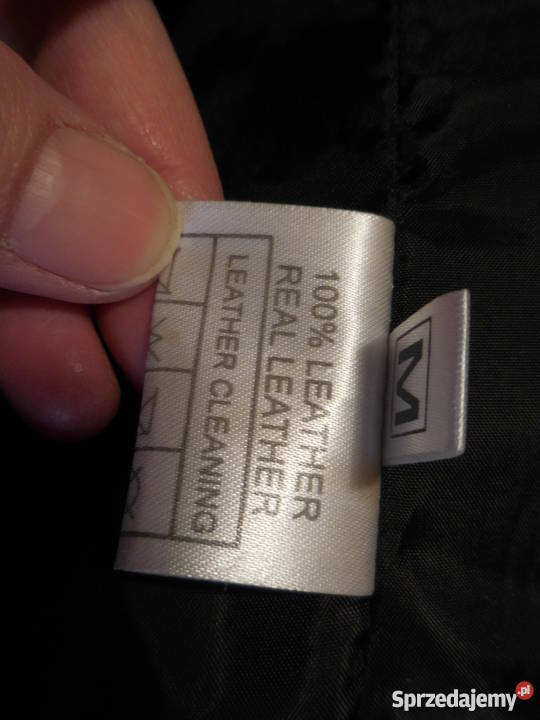 Kurtka damska wiosenna naturalna skóra ML pomorskie Czarne sprzedam