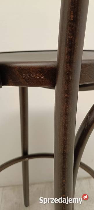hoker krzesło barowe wysokie buk gięty Radomsko