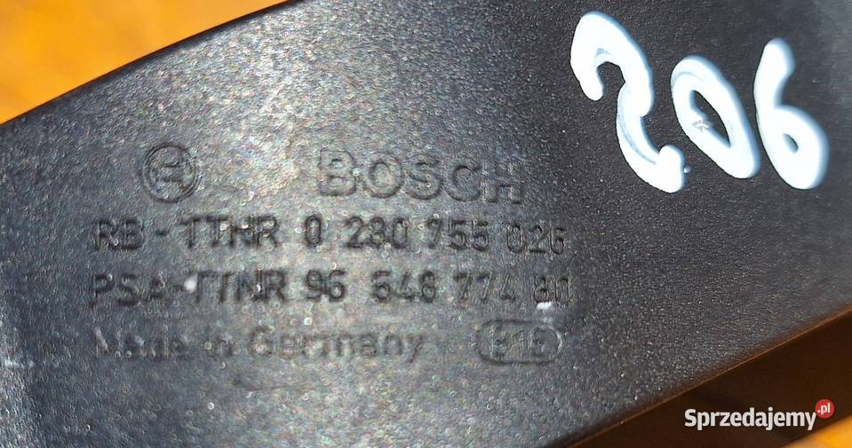 Peugeot 206 Pedał gazu 0280755026 9654877480 Układ elektryczny Radom