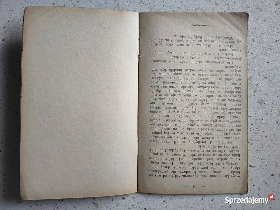 Anonimowy druk z 1916 roku Warszawa Patriotyk Kościan sprzedam