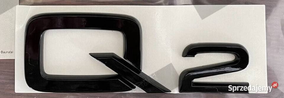NOWY czarny znaczek Q2 logo metal klejane Zamość