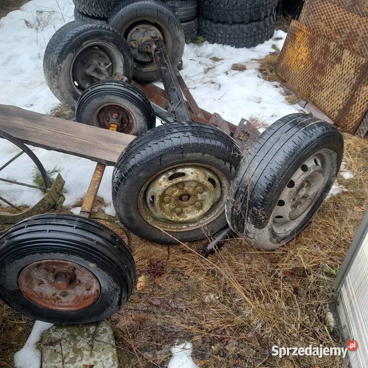 Ośka oś z kołami z przyczepy busa i inne Frampol