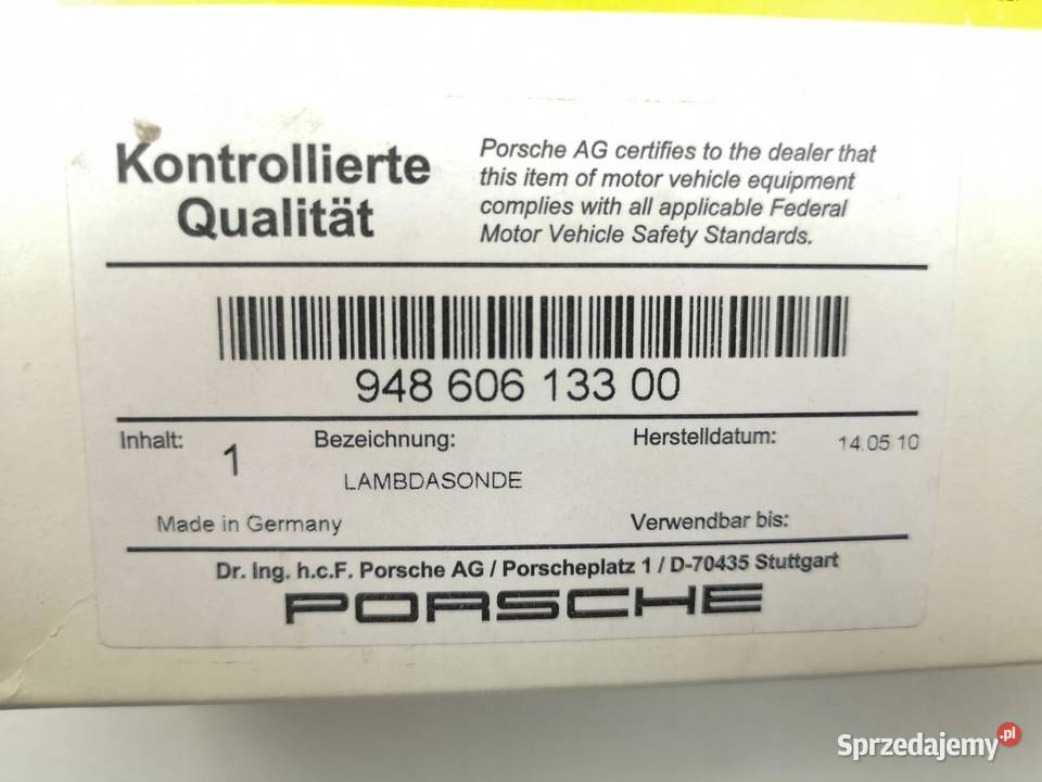 SONDA LAMBDA PORSCHE CAYENNE 48 S GTS 20102014 lubelskie