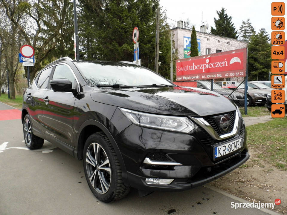 Nissan Qashqai 16 4x4 salon polska II 20132021 czarny łódzkie Łódź sprzedam