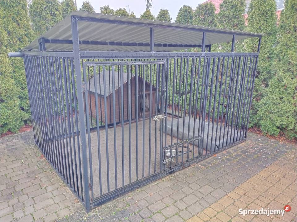 Duży zadaszony kojec z dużą ocieplaną budą Bydgoszcz sprzedam