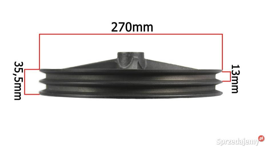 Koło pasowe 270mm na dwa pasy Gorlice sprzedam