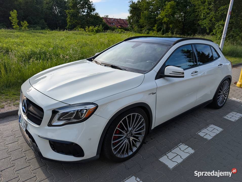 Mercedes GLA 45 AMG 2017r Poliftowy dolnośląskie Wrocław