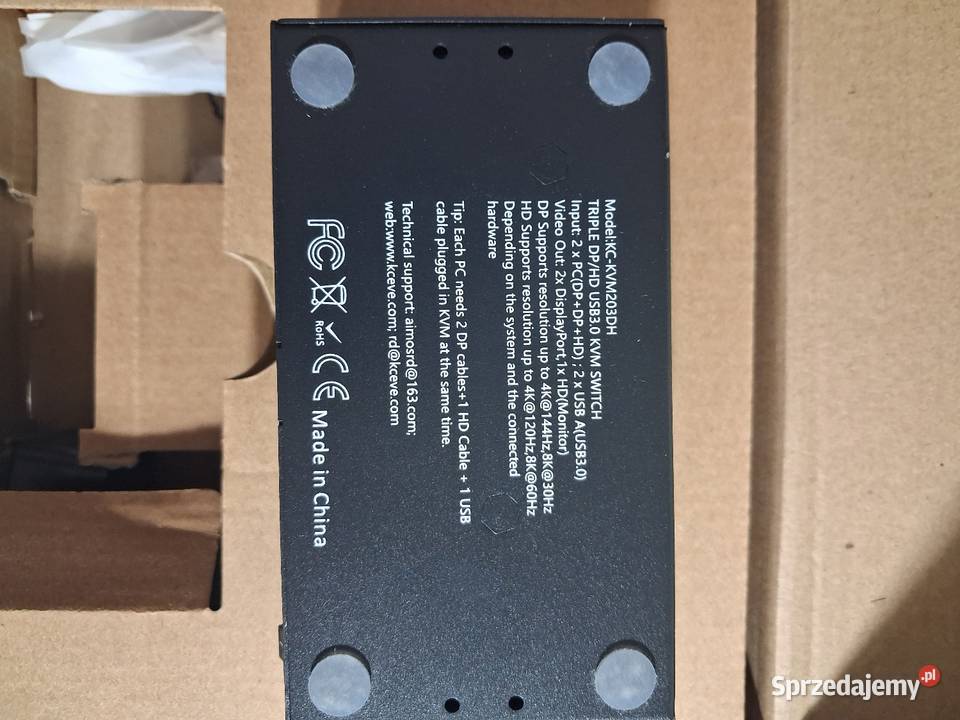 przełącznik KVM Hdmi 2portowy 4K 60 Hz Internet i komunikacja śląskie