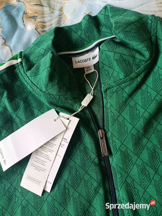 Komplet dresowy Lacoste Monogram wygodny XXL Odzież codzienna