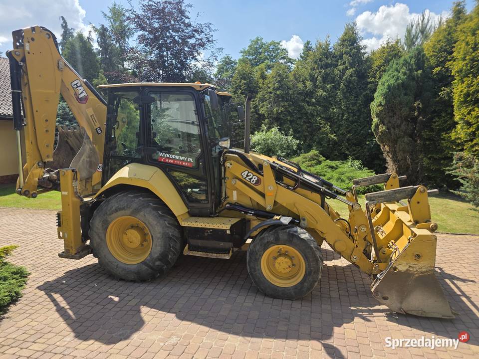 Caterpillar CAT 428 Koparkoładowarka super stan Łubie