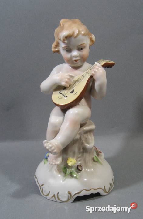 Figurynka Porcelanowa von Schierholz Plaue Putto mazowieckie Warszawa