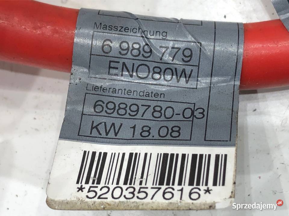 KLEMA PLUS BMW E60 6989779 30 272 0310 PRZEWÓD Przewody, wtyczki i wiązki