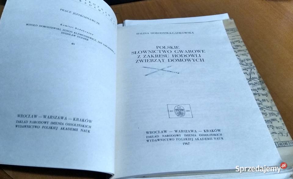 Polskie słownictwo gwarowe z zakresu hodowli tradycyjny podręcznik