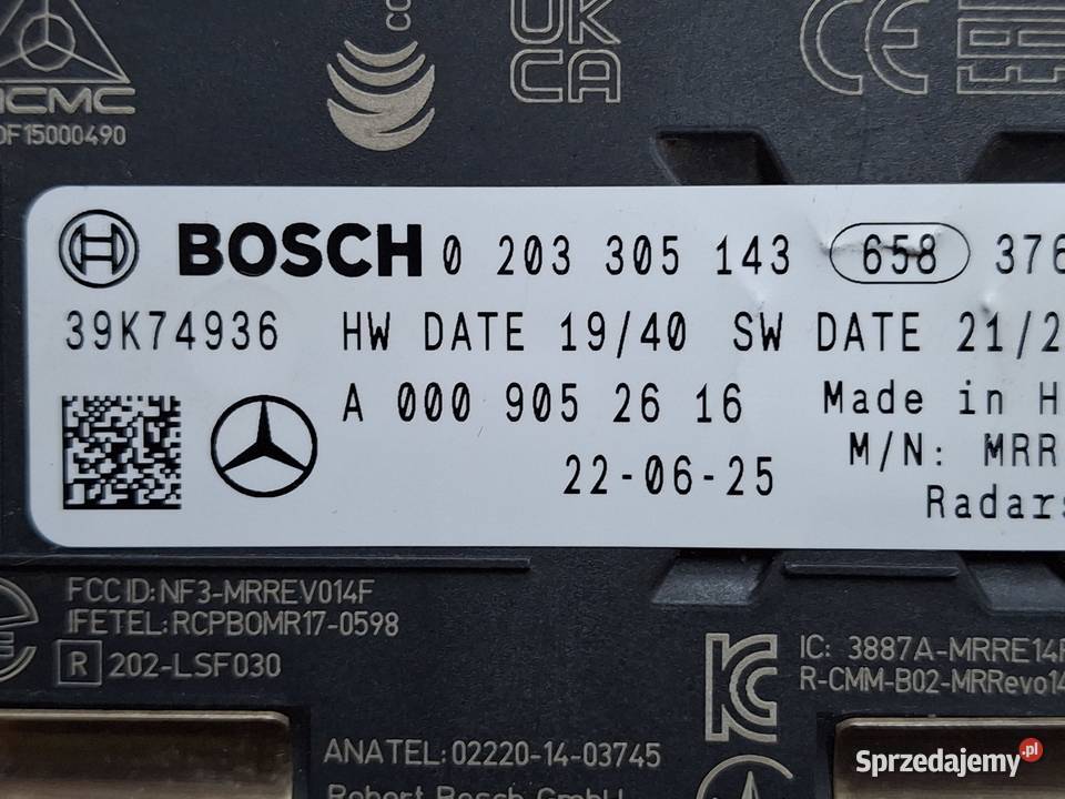 HYUNDAI IONIQ 6 RADAR CZUJNIK SENSOR ORYGINAŁ Bieleń