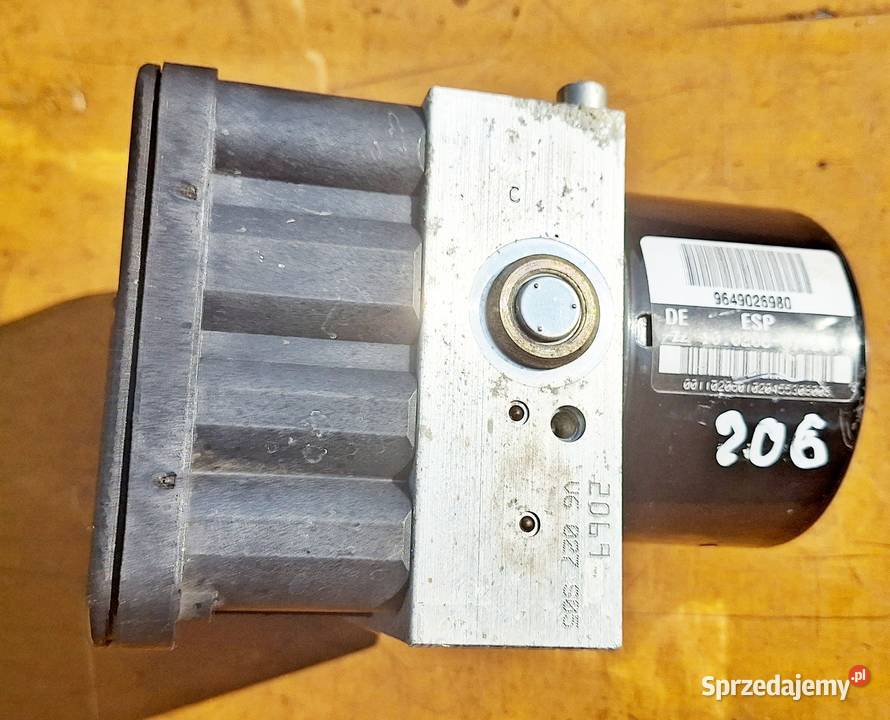 PEUGEOT 206 POMPA ABS 9649026980 10096011293 Radom