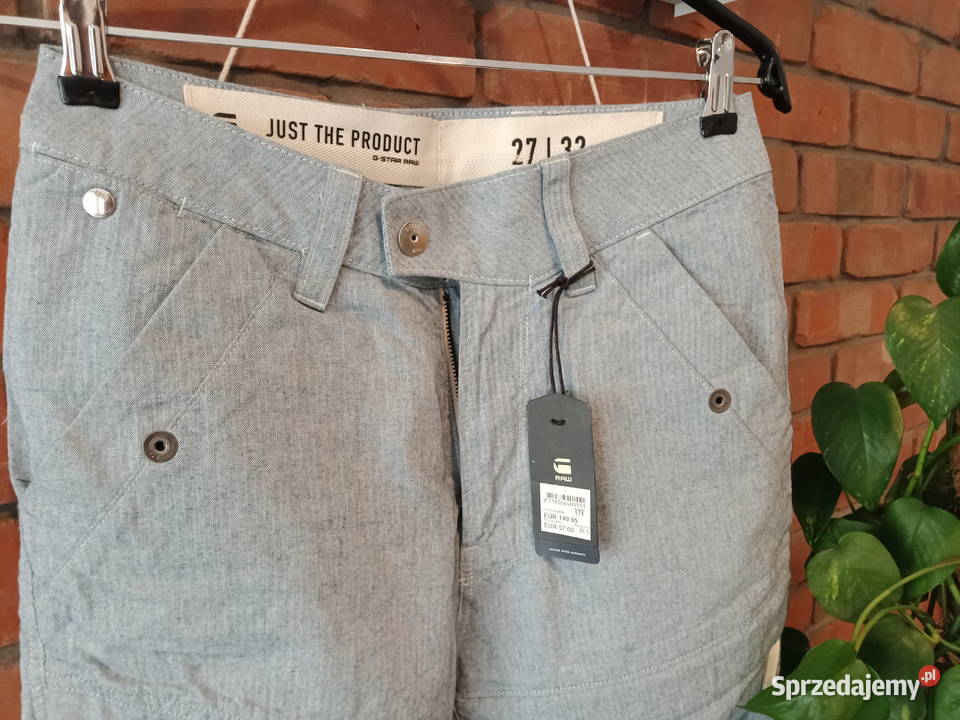 Gstar spodnie NOWE RACKAM TAPERED CARGO Łódź sprzedam