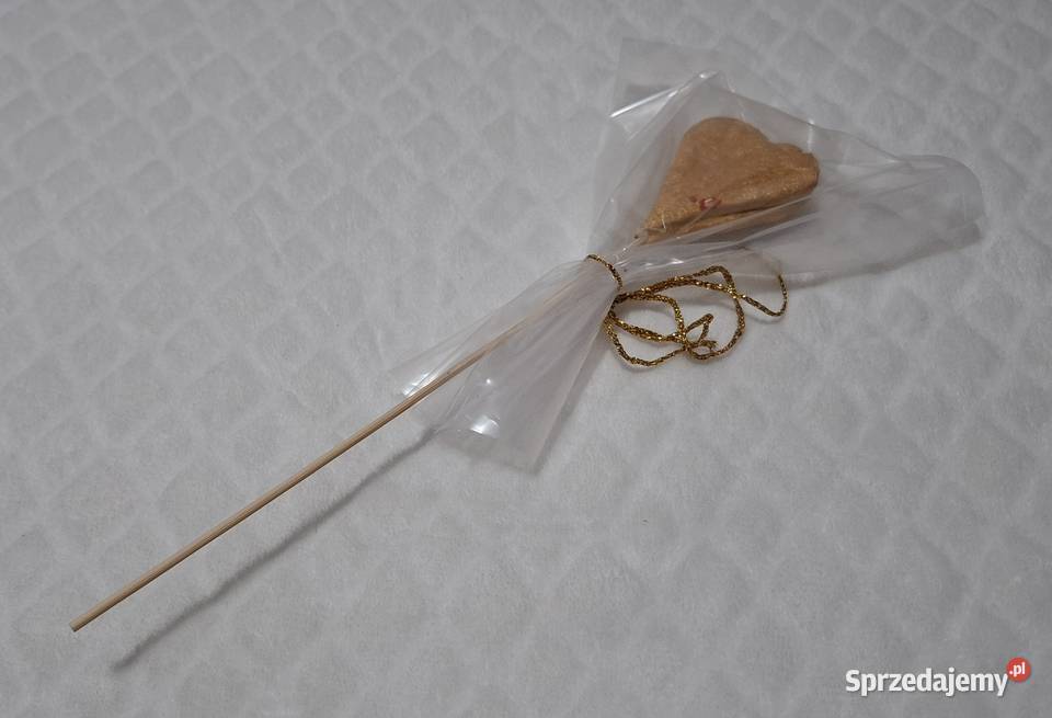 Praca plastyczna Złote serce ozdoba 45x27 śląskie Czeladź