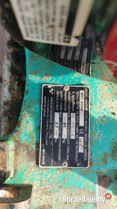 Zagęszczarka Mikasa waga 100 silnik Honda Namysłów