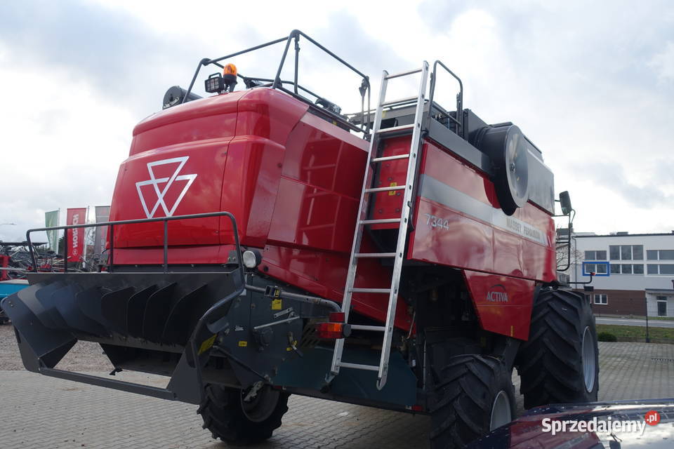 Massey Ferguson 7344 Activa heder Kombajn podlaskie Sokoły