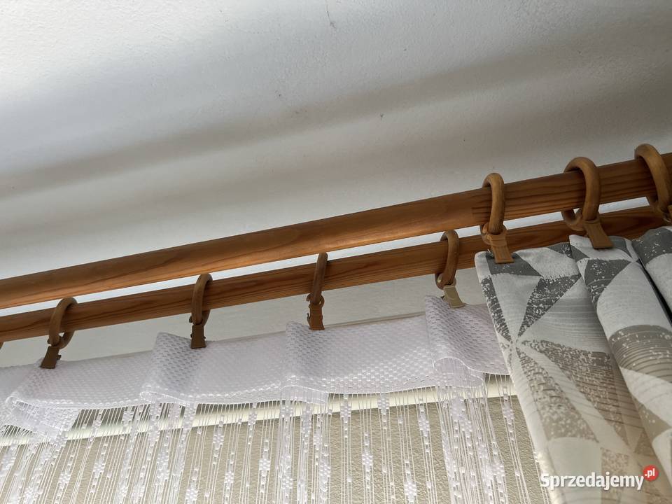 Karnisz drewniany składany 36 metra Jasło sprzedam