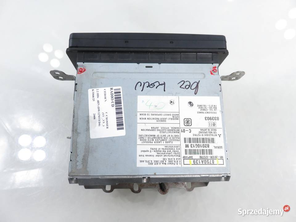 RADIO CITROEN CCROSSER VUVV 8750A139