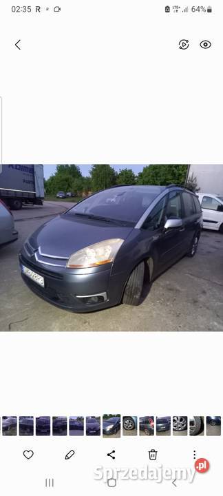 Citroen c4 grand picasso 2008 16 hdi 7 osobowy Samochody na części Gdynia sprzedam