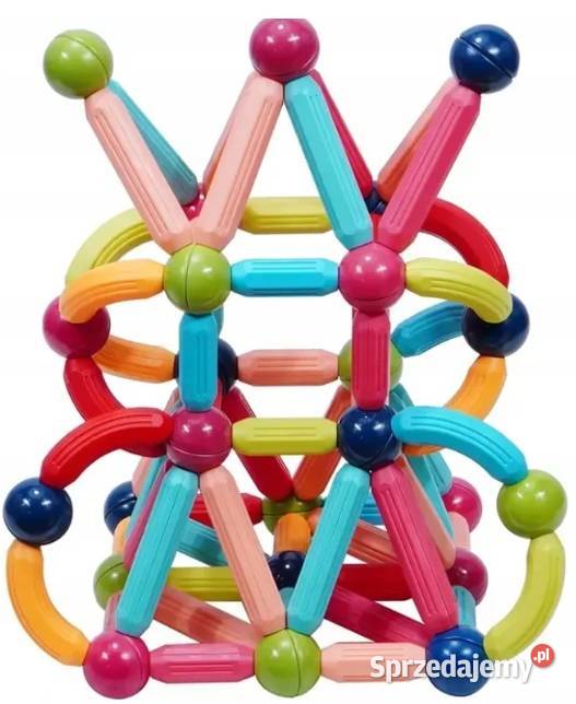 Klocki magnetyczne konstrukcyjne do układania 3 lata+