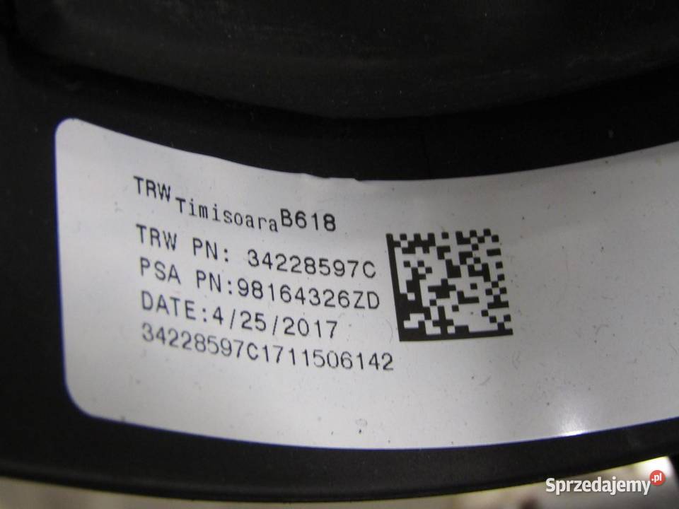 KIEROWNICA SKÓRZANA MULTIFUNKCJA CITROEN C3 III