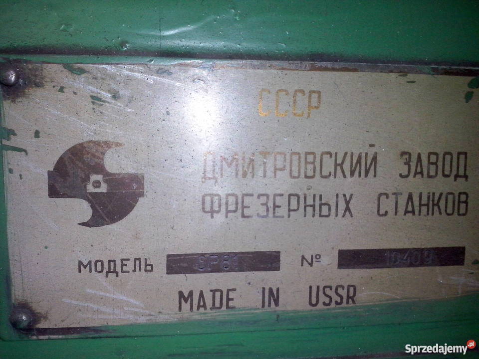 Frezarka 6P81 Produkcja Strzyżów