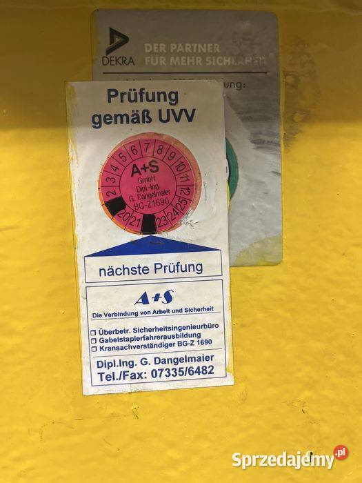 Żuraw słupowy L318 H 262 wciągarka Demag 600 Tuliszków