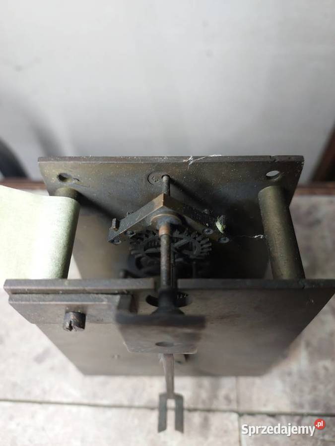 694 Mechanizm starego zegara ściennego chodzik Tczew sprzedam