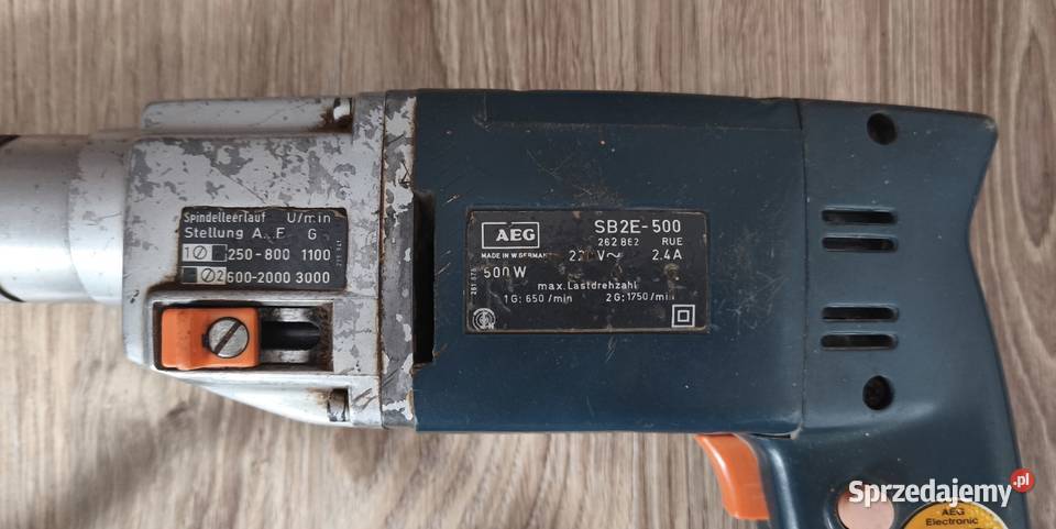 Wiertarka AEG SB2E500W Made in West Germany pomorskie Chojnice