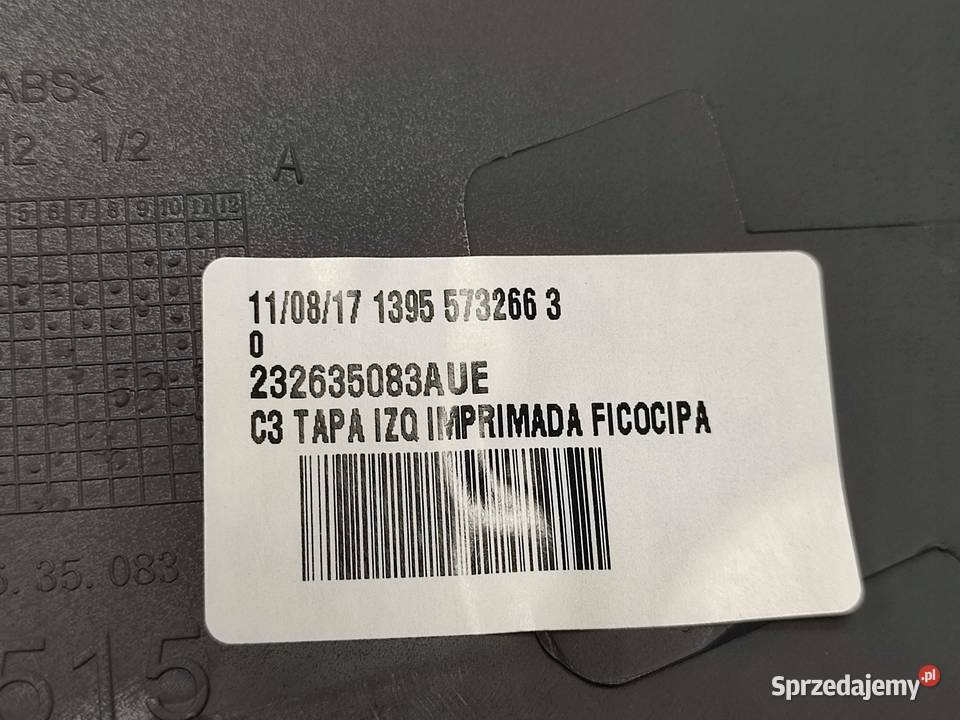 OBUDOWA LUSTERKA LEWEGO CITROEN DS3 20092015